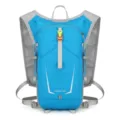 Lightweight blue hydration pack for cycling and running with breathable mesh straps - Sky Blue