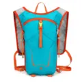 Ultralight sports hydration backpack in turquoise and orange for cycling and hiking - Lake Blue