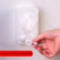 Wall-mounted frosted storage box for kitchen sink filter nets and small garbage bags - Filter Net Storage Box