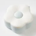 Süße blumenförmige Schreibtisch-Aufbewahrungsbox für Make-up in Weiß und Pastellblau - Blau
