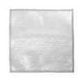 Silver wire mesh dishcloth for kitchen cleaning with reinforced edges - Silver Gray