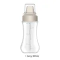 Greyish white PE condiment squeeze bottle with 280ml capacity scale for kitchen use - 5-Hole White / 350ml
