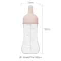 350ml PE squeeze sauce bottle with 5-hole nozzle in khaki pink color for kitchen condiments - Single Hole Pink / 350ml