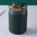 Modern luxury portable press-type toothpick dispenser holder box in elegant dark green - Dark Blue