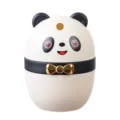 Creative minimalist cute panda automatic pop-up toothpick holder storage box in white - Panda