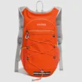 Lightweight vibrant orange outdoor hiking backpack with breathable grey shoulder straps - Style 3 / Orange