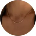 Collana minimalista a catena veneziana placcata in oro, gioielli fashion stile hip-hop - Stile Semplice della Catena della Scatola