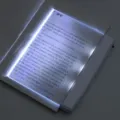 Portable LED flat panel reading light for eye protection during night study sessions - Standard Battery Model / White