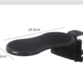 Black ergonomic clamp-on desk armrest support for comfortable computer work and gaming - S / Black