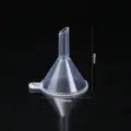 Small transparent plastic funnel for travel liquid dispensing tool, 40mm x 20mm size - Funnel Accessory / Universal