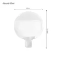 Portable 50ml round travel squeeze pouch for shampoo and lotion storage bottle - Round-50ml / Round Type (24 Microns)