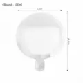 Round 100ml transparent travel liquid dispensing pouch for toiletries with dimensions 12x14.5cm - Round-100ml / Round Type (24 Microns)