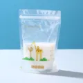 150ml Einweg-Muttermilchbeutel mit Giraffen-Design und auslaufsicherem Verschluss - 30er Set / Giraffe Stil 150ML