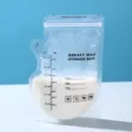 Einweg-Muttermilchbeutel mit Ausgießer und Messskala, Fassungsvermögen 250 ml - 30er Set / Schwarzer Englischer Stil 240ML