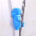 Blauer Duschkopfhalter mit starkem Saugnapf für das Badezimmer, Montage ohne Bohren - Blau