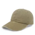 Gewassen distressed katoenen baseballpet in olijfgroen, retro effen verstelbare pet - Verstelbaar / Legergroen