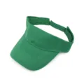 Vibrant green athletic sun visor hat for women, ideal for outdoor running and sports activities - Adjustable / Green