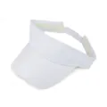 White adjustable sun visor hat for women's outdoor sports and sun protection - Adjustable / White