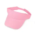 Classic pink sun visor hat for women featuring a breathable open top and adjustable strap - Adjustable / Pink