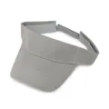 Casual grey sun visor hat with adjustable strap for sports and summer sun protection - Adjustable / Gray