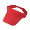 Vibrant red lightweight sun visor hat for outdoor sports running and sun protection - Adjustable / Rose Red