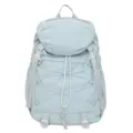 Leichter Wanderrucksack aus Nylon mit Kordelzug-Design in Hellblau für Outdoor-Touren - Blau