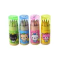 Juego de 12 lápices de colores con sacapuntas y estuche de dibujos animados - Oso Doctor 12 Colores / HB