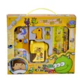 Children's stationery gift set with yellow space theme and pencil sharpener kit - Style 208 / Yellow