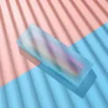 Crayons de couleur pour enfants dans un coffret de papeterie dépoli et élégant - Étui Bleu Avec 8 Crayons de Couleur / Ensemble de 8