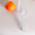 Transparante kunststof ijs schep multifunctionele lepel voor keuken en huisdierenvoeding - Individuele OPP-zakverpakking / Transparant