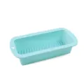 Stampo per pane in silicone alimentare, forma rettangolare resistente al calore per dolci e dessert. - Blu lago