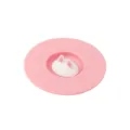 Pink silicone cup lid with cute cat ears design for dustproof and leakproof mug protection - Cat Ear Style / Fairy Pink