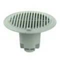 Universal mint green circular floor drain core with anti-odor grate design for bathroom. - Pale Green