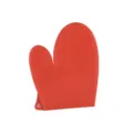 Heat resistant red silicone oven mitt protector for kitchen baking and grilling usage - Single Piece / Red
