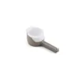 Grey plastic bag sealer clip with pouring spout and lid for milk powder and snacks - Gray