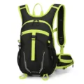 Lightweight black and lime green cycling backpack for outdoor running and marathon - Green
