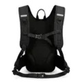 Breathable black outdoor cycling backpack with reflective strips and adjustable straps - Black