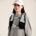 Professional lightweight running vest for marathon and hiking with honeycomb pattern design - S / White