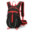 Lightweight breathable black and red outdoor sports cycling and hiking backpack model - Red