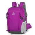 Lila leichter Outdoor-Wanderrucksack mit großem Fassungsvermögen und Netztaschen - Fuchsia