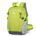 Leichter lindgrüner Outdoor-Wanderrucksack mit ergonomischen Gurten für Trekking - Fluoreszierendes Grün