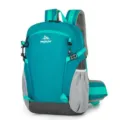 Zaino da trekking verde acqua leggero per sport all'aperto con spallacci in mesh - Blu lago