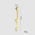 Premium gold-plated stainless steel Korean BBQ food tongs and kitchen tweezers 20cm - Small Round Head / 20cm / Gold