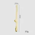 24cm gold stainless steel Korean BBQ tongs and food tweezers for outdoor grilling - Pointed Tip / 24cm / Gold