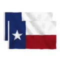 Due bandiere dello stato del Texas 3x5ft in poliestere per decorazioni esterne - Bandiera del Texas