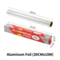 Premium Aluminiumfolienrolle 30cm x 10m für die Küche zum Backen und Grillen - 30cm x 10m / Silber
