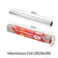 Starke 30cm x 5m Alufolie Rolle für Backen und Grillen mit Verpackungsschachtel - 30cm x 5m / Silber