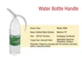 Ergonomic white plastic handle for large mineral water bottles and soda containers - Standard Mineral Water Handle