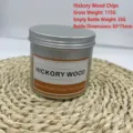 Virutas de madera de nogal natural para pistola ahumadora en tarro de 80g - Astillas de Hickory
