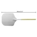 Professional 90cm large aluminum pizza peel with long wooden handle for baking - 90cm pizza shovel
